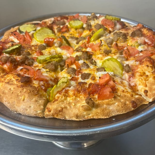 Cheeseburger Pizza.