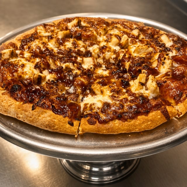 BBQ Chicken Pizza.