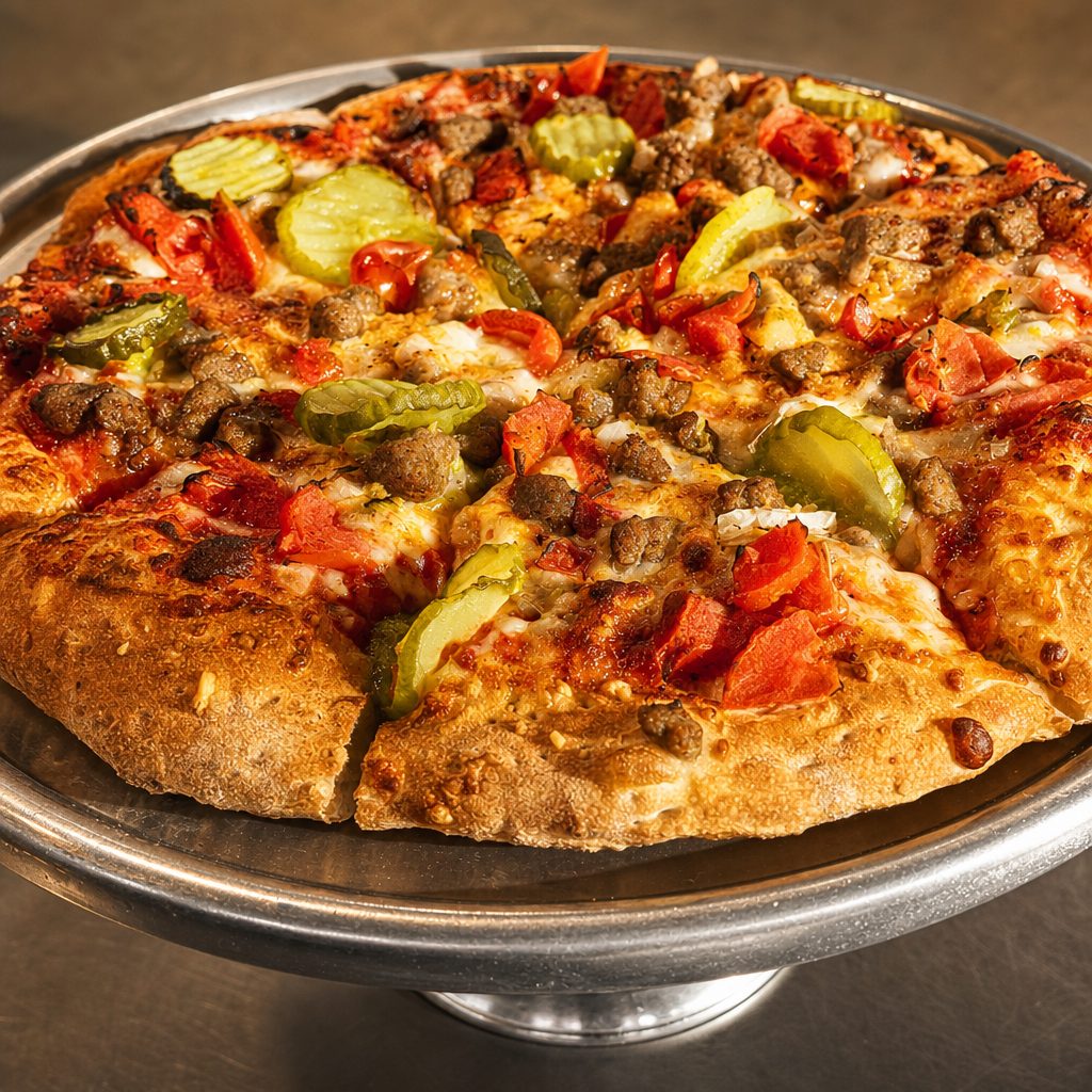 Cheeseburger Pizza.